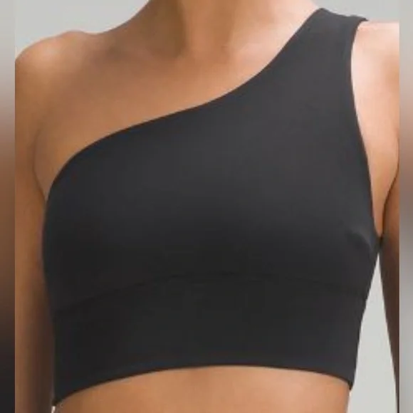 LULULEMON ALIGN ASYMMETRICAL BLACK COLOR BRA C/D SIZE 8 NWT - Picture 3 of 6